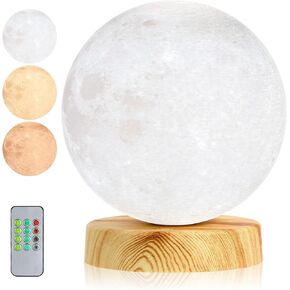 H&B Happy - Light Therapy Lamp 10000 LUX, Sunlight Lamp with 3 Color Temperatures,4 Brightness Levels (Round)