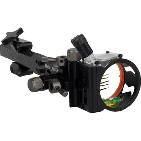 Dead Ringer Tackdriver Carbon DT Black Series Bow Sight, with Alloy Frame and Integrated Sight Level to Ensure Accuracy, Bow Sight for Archery Bows