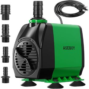Fountain Pump 800GPH 45W Submersible Water Pump, Pond Pump for Outdoor, Hydroponic, Statuary, Aquarium, Fish Tank