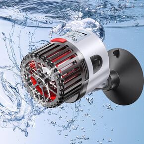 Pawfly 3 W Aquarium Wave Maker 800 GPH Submersible Adjustable Circulation Pump for Fish Tanks up to 50 Gallons Aquarium Power Head Water Pump with Strong Suction Cup Base