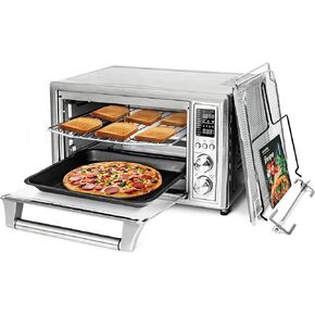 COSORI Air Fryer Toaster Oven Combo, 12-in-1 Airfryer Rotisserie Convection Oven Countertop, Bake, Broil, Roast, Dehydrate, 134 Recipes & 4 Accessories, 32QT, Silver, Stainless Steel