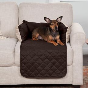 Furhaven Water-Resistant & Reversible 30" Wide Seat Cover Protector for Dogs & Cats, Perfect for Couches, Beds, & Car Seats - Sofa Buddy Bolster Seating Protector - Gray/Mist, Medium
