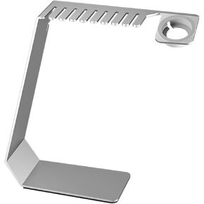 Stainless Steel Watch Bands Holder Organizer with Charger Stand for Apple Watch, Silver