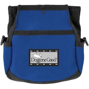 Rapid Rewards Deluxe Dog Training Bag with Belt by Doggone Good! (Blue)