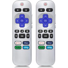 Replacement for Roku-TV-Remote-Control Compatible with TCL/Onn/Hisense/Philips/Westinghouse/Sharp/Insignia/Element/JVC Roku Smart TVs