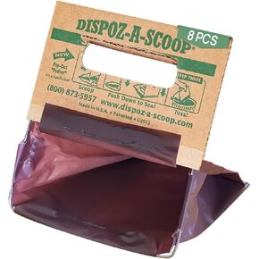 Dispoz-A-Scoop "Scoop-Seal-Dispose" Dog Pooper Scooper with Bag Attachment| No-Touch Pooper Scoopers Solution| Portable Pooper Scooper for Dogs Large and Small| Dog Poop Scooper for Yard Walk| (8)