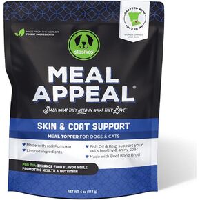 Meal Appeal: Gut Support Food Topper - Beef 4 Oz - Dogs & Cats, Slow Baked Powder, Enhance Food Flavor, Support Nutrition & Health