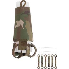 Tactical Glow Stick Organizer Pouch - Chemlight Holder for 6 Glow Sticks - Chem Light Holders for Molle Tactical Vest, Ideal for Camping, Fishing, and Hunting