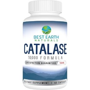 Catalase 10,000 Formula Enzyme Supplement - Catalase Enzyme with Biotin, Saw Palmetto, 10,000 Units of Catalase & More!