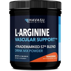 L Arginine Powder | L-Arginine L-Citrulline Organic Beet Root and S7 Plant-Based Ingredients for Pre Workout and Post Workout | Nitric Oxide Supplements for Men & Women | Unflavored L-Arginine Powder