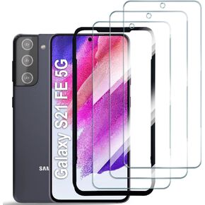 AACL 3 Pack for Galaxy S24 FE Tempered Glass Screen Protector, 9H Glass for Samsung Galaxy S24 FE Screen Protector [6.7 inch][Fingerprint Compatible][Installation Tool]