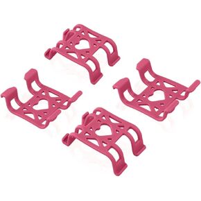 4pcs Tracker Attachment Clips, Dog GPS Tracker Silicone Clips for Cat Pet Location Activity Tracker Replacement Accessories Compatible with Tractive GPS (Rose Red)