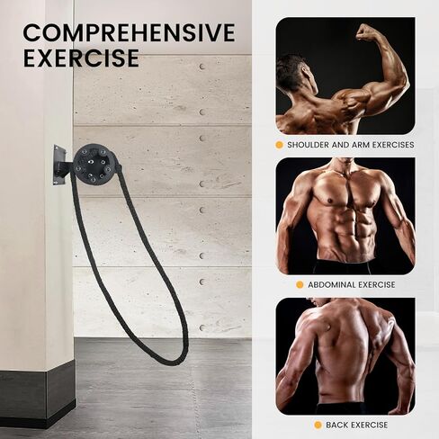 جهاز تدريب المقاومة من INNOLIFE، جهاز تدريب حبل البكرة للياقة البدنية، جهاز تسلق حبل البكرة، جهاز مقاومة قابل للتعديل لصالة الألعاب الرياضية المنزلية in Kuwait