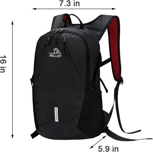 Lightweight sport Backpack for Hiking Daypack， Running，motorcycle, bike or scooter riders, a perfect commuter essential (Obsidian Black) in Saudi Arabia