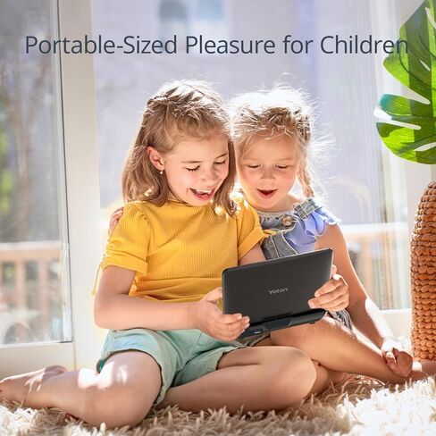 مشغل DVD محمول YOTON مقاس 9.5 بوصة مع شاشة دوارة عالية الدقة مقاس 7.5 بوصة للسيارة والأطفال، وقت عمل من 4 إلى 6 ساعات مع بطارية مدمجة، يدعم سماعة الرأس/AV-IN/AV-OUT/USB/بطاقة SD [لا يدعم Blu -راي]، YD075 in Kuwait