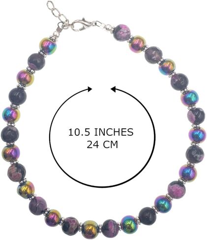 Calsilica and Lava Turtle, Dragonfly, Butterfly, Flower, and Tree Charm Anklet for Women Handmade Hypoallergenic Beach Gala Wedding Style Jewelry in Kuwait