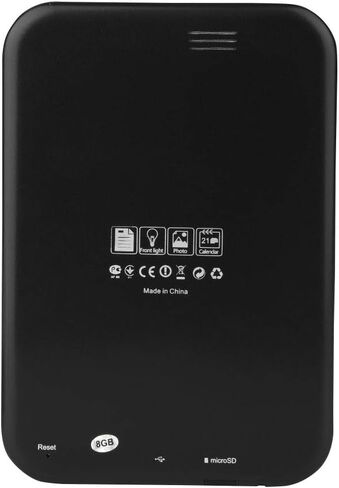 E-Reader, 6 inch E‑Book Reader with E‑Ink Screen, 1024 x 768 Resolution Display 300DPI Electronic Paper Book with Blue Cover, E-Paper Supports TF Card for Adult, Kids(Black 2) in Saudi Arabia