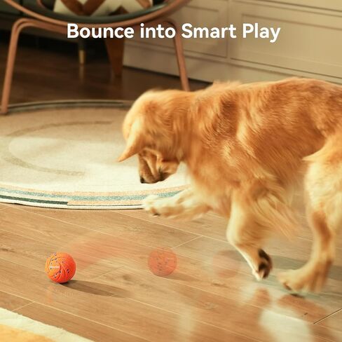 【New Material】Cheerble Smart Interactive Dog Toy, Wicked Ball AIR, Automatic Moving, Bouncing, and Rotating Ball, E-TPU Material, IPX7 Waterproof Rating, Active Rolling Ball for Medium and Large Dogs in Saudi Arabia