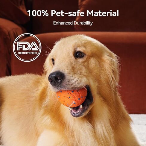 【New Material】Cheerble Smart Interactive Dog Toy, Wicked Ball AIR, Automatic Moving, Bouncing, and Rotating Ball, E-TPU Material, IPX7 Waterproof Rating, Active Rolling Ball for Medium and Large Dogs in Saudi Arabia