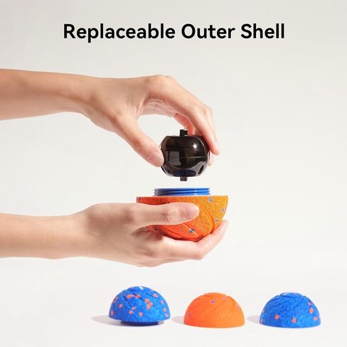 【New Material】Cheerble Smart Interactive Dog Toy, Wicked Ball AIR, Automatic Moving, Bouncing, and Rotating Ball, E-TPU Material, IPX7 Waterproof Rating, Active Rolling Ball for Medium and Large Dogs in Saudi Arabia
