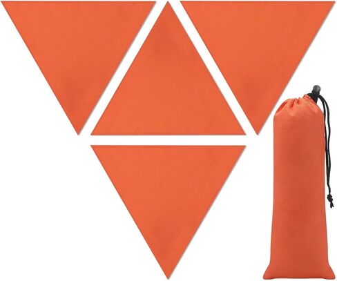4 Pcs Blaze Orange Safety Blind Panels 15.75 Inch Per Side Safety Panel Hunting Blind Accessories Include Magnet Buttons and Carrying Bag for Hunting Blind Backpack Tents in Saudi Arabia