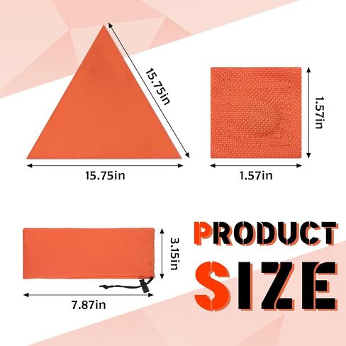 4 Pcs Blaze Orange Safety Blind Panels 15.75 Inch Per Side Safety Panel Hunting Blind Accessories Include Magnet Buttons and Carrying Bag for Hunting Blind Backpack Tents in Saudi Arabia