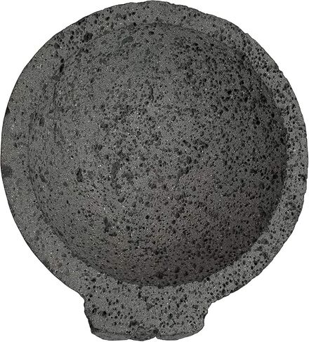 8.6 inch Molcajete Mortar and Pestle, Mexican Handmade with Lava Stone,Herb Bowl, Spice Grinder, Pill Crusher, Pesto Powder, Volcanic Stone in Saudi Arabia