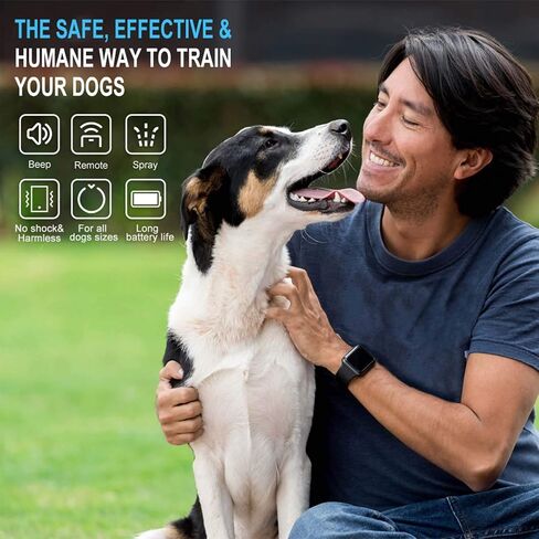 Citronella Dog Training Collar with Remote, 3 Modes Spray/Vibration/Beep, 【Can't Work Automatically】 Citronella Collar for Dogs 1000ft Range Harmless Safe Humane Spray Dog Collar in Saudi Arabia