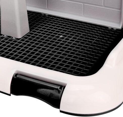 Dog Toilet Indoor,Dog Toilet Indoor, Cat Potty Fence Puppy Toilet hundeklo hundetoilette valptoalett Indoor Puppy Training Dog Potty Tray Scheduled Urination TrayBlue (Black) in Saudi Arabia