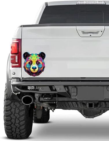 Colorful Cute Panda Sticker For Car, Bike, SUV, Truck, Helmet, Laptop, Water Bottle, Notebook, Decal window, Guitar, Skateboard, Bumper Vinyl Waterproof sticker 5 inch (Design 1) in Saudi Arabia