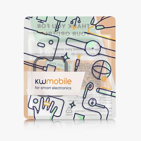 kwmobile Case Compatible with Huami Amazfit GTS 4 Mini Case - 2X TPU Silicone Fitness Tracker Cover - Black/Rose Gold in Saudi Arabia