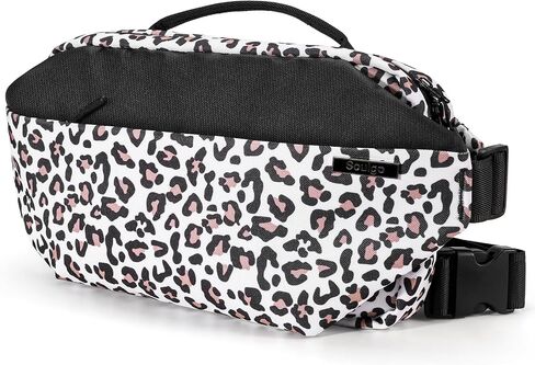 Sling Bag with RFID Blocking for Men & Women, Crossbody Chest Shoulder Bag with Water Bottle Holder for Travel, Cycling, Work, Sport, Hiking-Leopard in Saudi Arabia