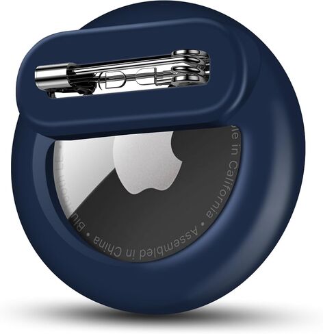 حامل Apple AirTag للأطفال مع دبوس، جهاز تعقب GPS خفيف الوزن وآمن للأطفال متوافق مع علامات Apple Air للأطفال وكبار السن وطوق الحيوانات الأليفة والأحذية (أسود، عبوة واحدة) in Saudi Arabia