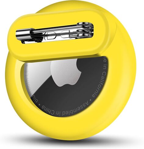 حامل Apple AirTag للأطفال مع دبوس، جهاز تعقب GPS خفيف الوزن وآمن للأطفال متوافق مع علامات Apple Air للأطفال وكبار السن وطوق الحيوانات الأليفة والأحذية (أسود، عبوة واحدة) in Saudi Arabia