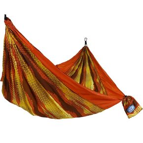 Equip Nylon Portable Camping Travel Hammock, One Person Orange Rust Gaming Skin, Size 116" L x 59" W