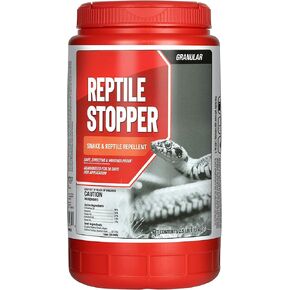 Reptile Stopper, Granular Animal Repellent, All Natural, Effective All Year Round, Safe for People and Pets, No Harsh Chemicals, Ready to Use, Snake & Reptile Repellent - 2.5 lb. Shaker Jug