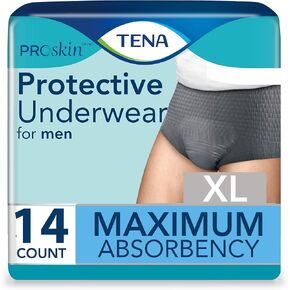 TENA ProSkin™ Protective Incontinence Underwear for Men, Moderate Absorbency, Small/Medium, 20 Count