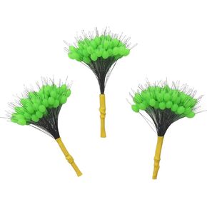 Super Big Fishing Stops 300 Pieces Soft Silicone Fishing Bobber Stopper,Beads Float Sinker Stops