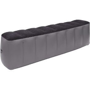 Car Air Inflation Mattress Comfortable Rear Seat Air Travel Bed Car Sleeping Mat for Napping Travel Black Gray