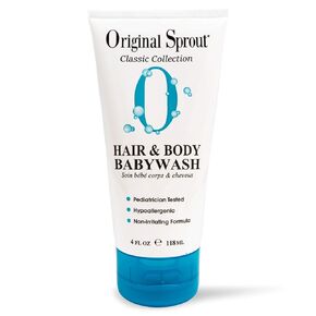 Original Sprout Deluxe Travel Set (Classic Shampoo, Deep Conditioner, Baby Cream, Hair & Body Wash). Vegan and Dermatologist Tested Products Perfect for Infants, Babies, Toddlers and Sensitive Skin.