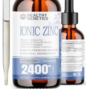 New Ionic Liquid Zinc Drops for Kids & Toddlers | 30 Day Supply | Zinc Sulfate | Immunity, Mood, Brain Thyroid | 2 Oz