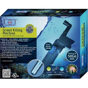 AA GKM9W Internal UV for Aquariums up to 50Ga,Black