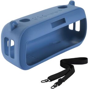 Carrying Silicone Cover Case Compatible with New Bose SoundLink Max Portable Speaker (Black)