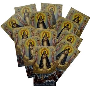 Our Lady of Charity Religious Holy Card with Prayer in Spanish Pack of 12