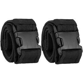 2Pcs Unisex Tactical Belt Nylon Adjustable Quick Release Buckle Military Waistband - Perfect for Outdoor Activities and Everyday Wear