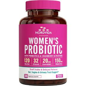 Probiotics 60 Billion CFU 19 Strains with Organic Prebiotic for Men & Women, Shelf Stable Delayed Release, No Need for Refrigeration, Digestive & Immune Health, Non-GMO, Vegan, No Soy Dairy, 60 Caps