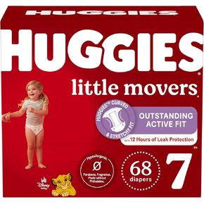 حفاضات اطفال مقاس 3 (16-28 باوند)، 156 قطعة، هجيز Little Movers