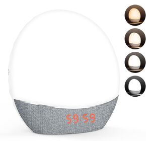 LASTAR Light Therapy Lamp, 12,000 Lux UV Free Sun Lamp with 4 Color Temperature & 5 Brightness Levels & 6 Timer Function Night Light Compatible for Smart Plug