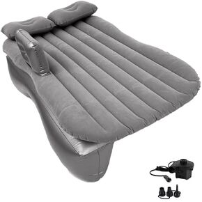 axGear Inflatable Car Travel Air Mattress Back Seat w/Pump 2 Air Pillows Car SUV Sleeping Mattress Universal Fit