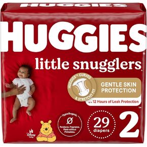 Huggies Little Snugglers Baby Diapers, Size 1 (8-14 lbs), 198 Ct, Newborn Diapers